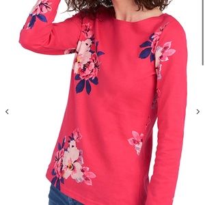 Joules Top Size 4 Harbour Bloom Floral Print LS